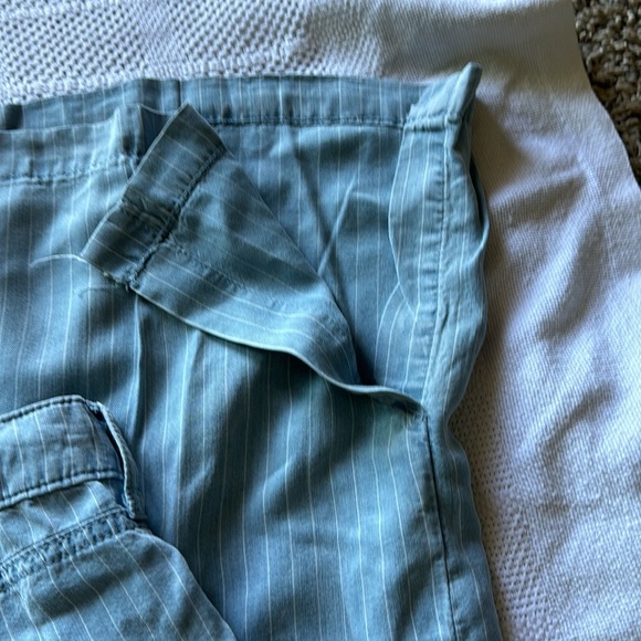 NYDJ NWT Teresa Wide Leg Summer Stripe Placket Pants - Picture 10 of 12